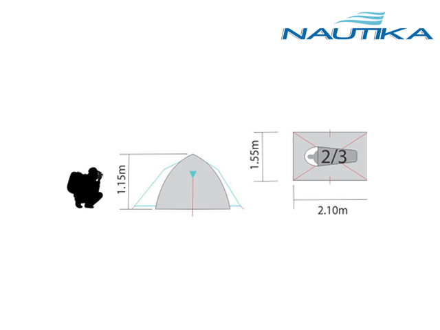 BARRACA NAUTIKA CHEROKEE GT 2/3 PESSOAS