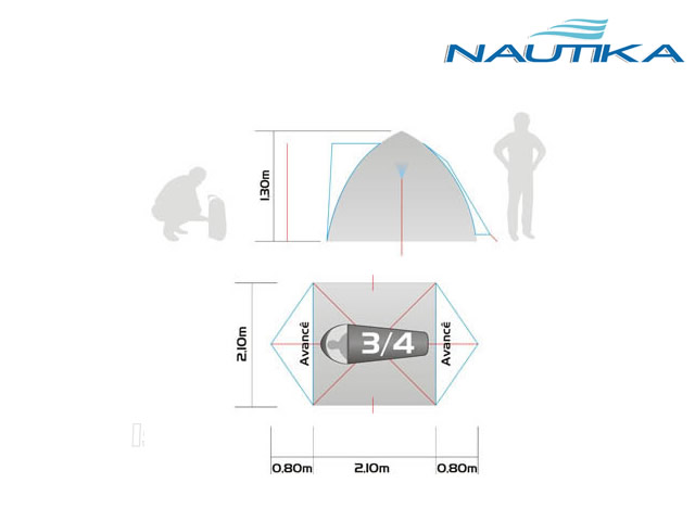 BARRACA NAUTIKA CHEROKEE GT 3/4 PESSOAS