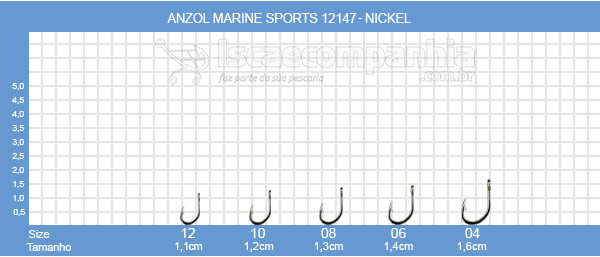 Anzol Marine Sports 12147 - Nickel