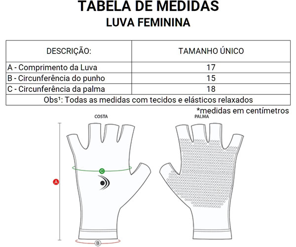 Luva Fishing Co Feminina Ref.1191 UPF50+