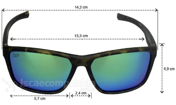 Óculos Express Polarizados Dourada II - Verde