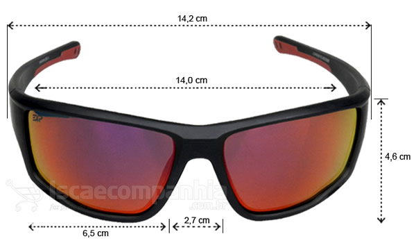 Óculos Express Polarizados Nakamura X - Vermelho