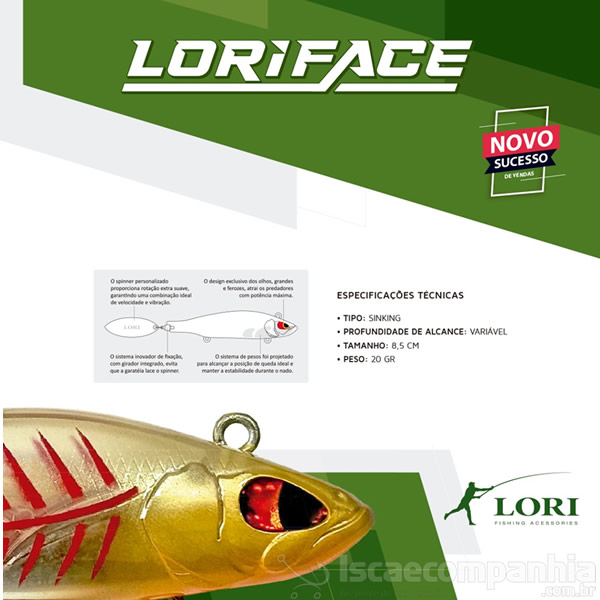 Isca Lori Loriface 85 - 8,5cm 20gr