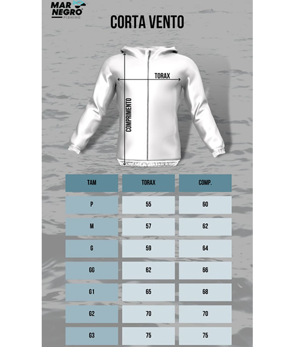 Jaqueta Corta Vento Mar Negro Fishing 30149 - Chumbo