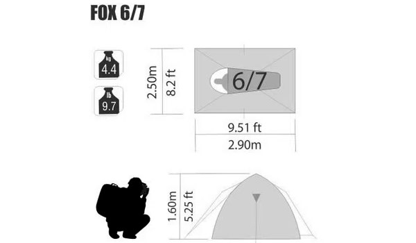 Barraca Nautika Fox 6/7 Pessoas