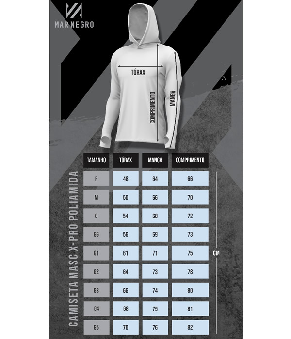 Camiseta Poliamida Mar Negro 30151 Musgo - Com Capuz