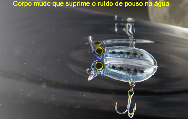Corpo mudo que suprime o ruido de pouso na água
