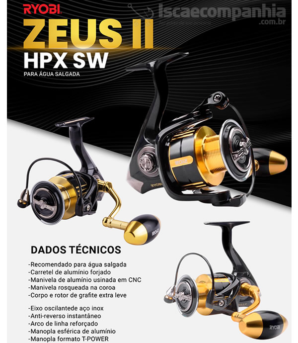 Molinete Ryobi Zeus II HPX SW 6000