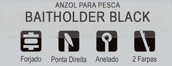 Anzol Crown Baitholder Black