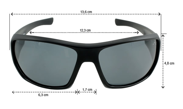 Óculos Polarizado Saint Plus Matte - Black e Brown