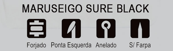 Anzol Crown Maruseigo Sure Black - C/10UN