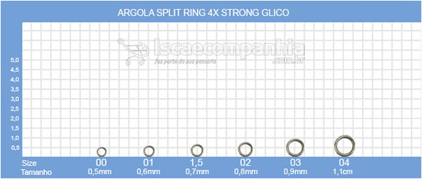 SPLIT RING GLICO 4X STRONG - Argola
