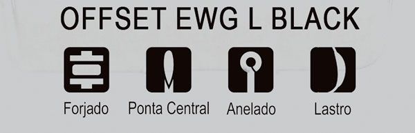Anzol Crown Offset EWG Lastreado - C/05UN