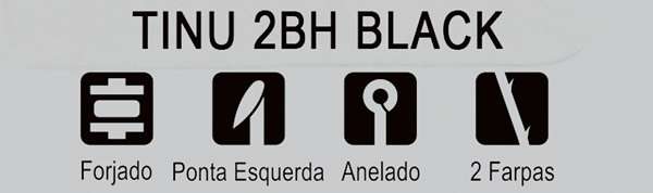 Anzol Crown Tinu Black 2BH - C/10UN