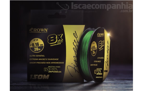 Linha Multi Crown Finesse 8X - 8 Fios - 150m