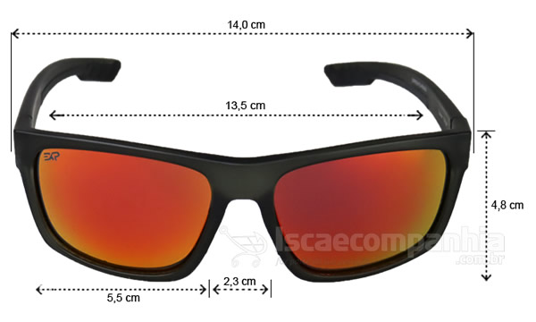 Óculos Express Polarizados Jeri - Vermelho