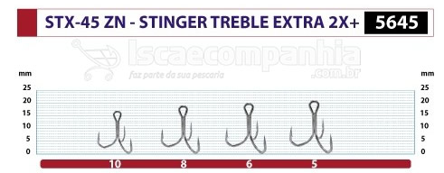 GARATÉIA OWNER STINGER TREBLE EXTRA STX-45ZN N5 - 5645