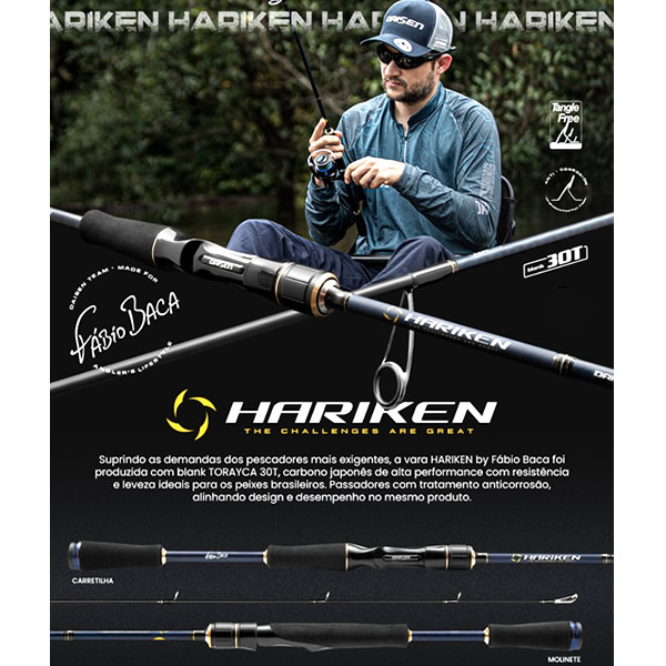 Vara Daisen Hariken HAS 651UL 5-10Lb 6`5 (1,95m) - Molinete (Inteiriça) - By Fábio Baca