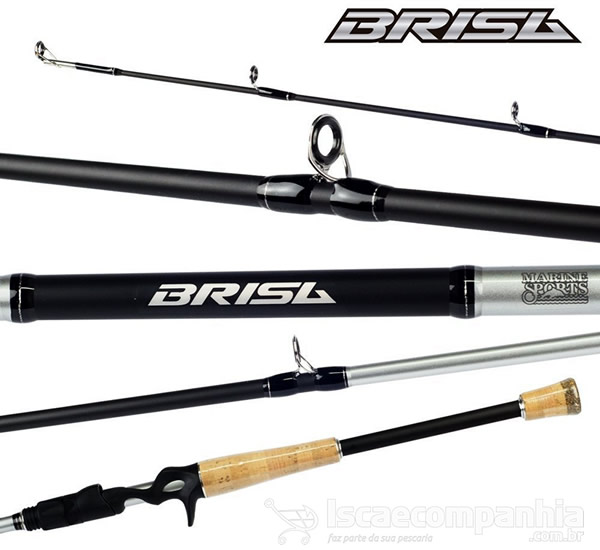 Vara Marine Sports Brisa BR-C602M 8 - 17Lb 6`0 (1,83m) - Carretilha (2 Partes)