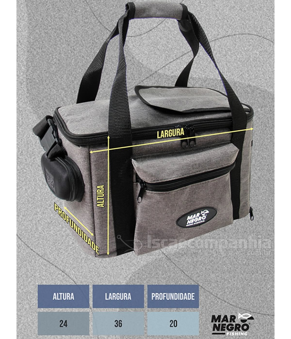 Bolsa para Pesca Mar Negro Fishing G 30163 - Bolsa Apetrecho