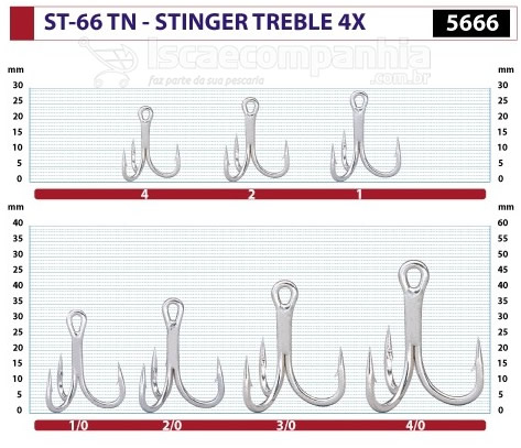 GARATÉIA OWNER STINGER TREBLE ST66TN 5666 - N1