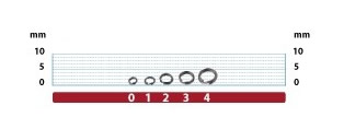 ARGOL SPLIT RING BLACK FINE WIRE P-03B 52803