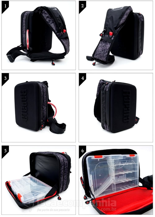 Bolsa Rapala Urban Classic Sling Bag com 2 estojos - RUCSB