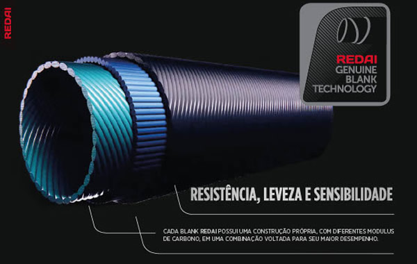 Vara Redai Mamushi MMSNC1463 8-14Lb 6´3 (1,91m) - Carretilha (Inteiriça)