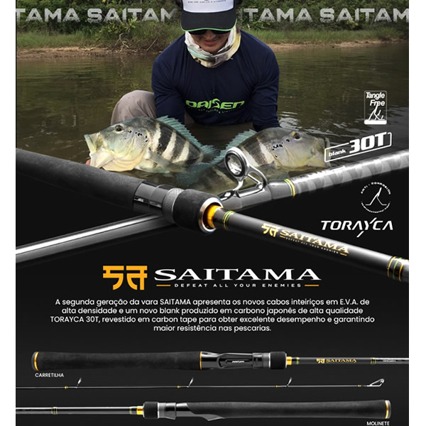 Vara Daisen Saitama SAS 621MH 10-20Lb 6`2 (1,89m) - Molinete (Inteiriça)