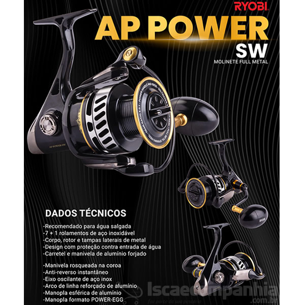 Molinete Ryobi AP Power SW 8000HPX