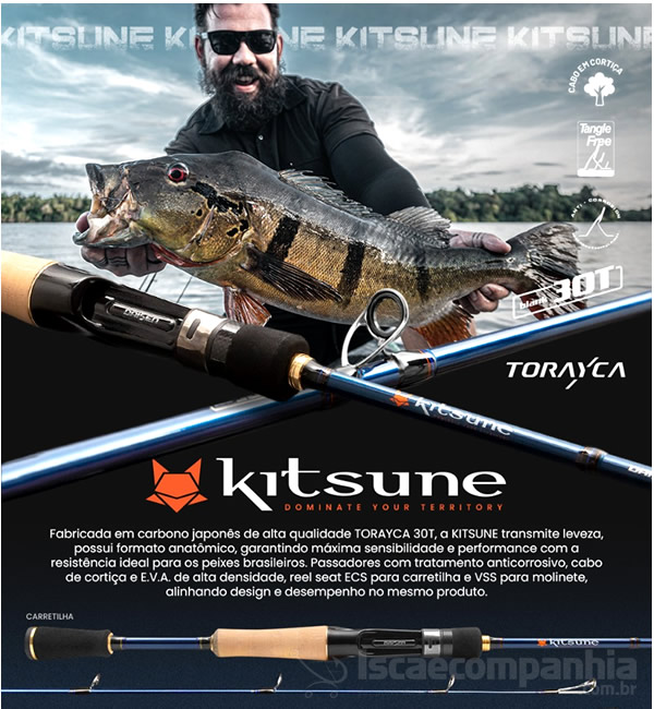 Vara Daisen Kitsune KIS 631MH 10-20Lb 6`3 (1,91m) - Molinete (Inteiriça)