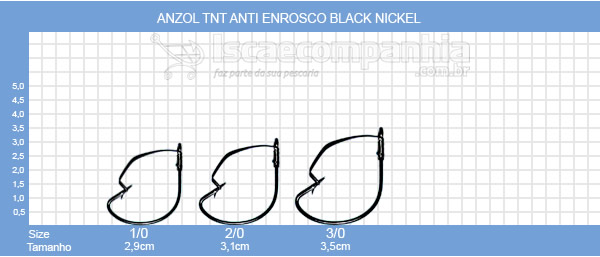 Anzol TNT Black Nickel Anti Enrosco - 05UN